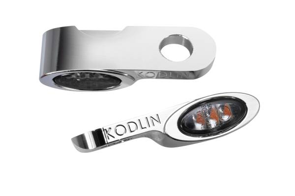 KODLIN USA - CHROME ELYPSE LED TURN SIGNALS UNIVERSAL - Image 1