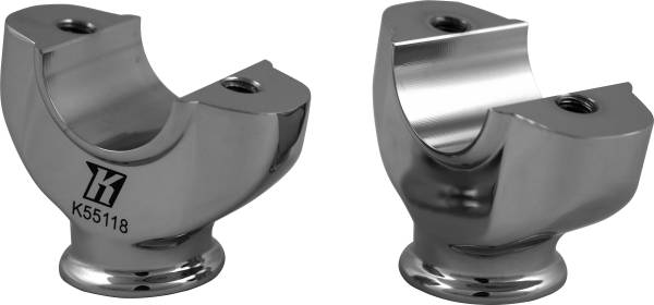 KODLIN USA - LOWER RISERS FOR HD M8 FXBR CHROME BREAKOUTS 2018-2021 - Image 1