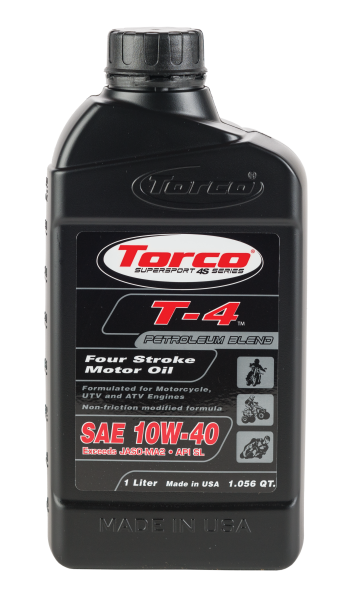 TORCO - T-4 4-STROKE MOTOR OIL 10W-40 1L - Image 1