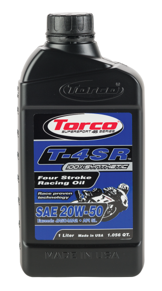 TORCO - T-4SR 4-STROKE RACING OIL 20W-50 1L - Image 1