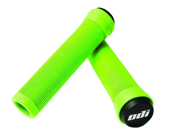 ODI - LOCKNECK FLANGELESS SINGLE PLY GRIPS CHARTRUSE 135MM - Image 1