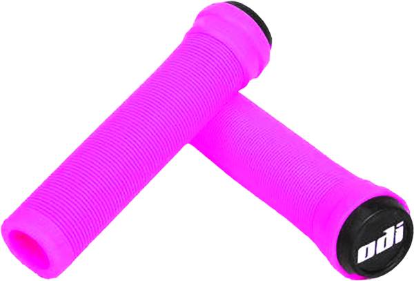 ODI - LOCKNECK FLANGELESS SINGLE PLY GRIPS PINK 135MM - Image 1