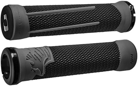 ODI - AG-2 SINGLE CLAMP LOCK-ON GRIP BLACK/GRAPHITE 135MM - Image 1