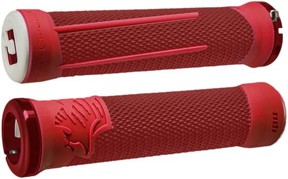 ODI - AG-2 SINGLE CLAMP LOCK-ON GRIP RED/FIRE 135MM - Image 1