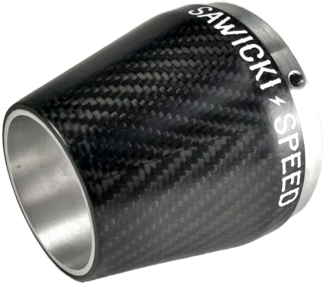 SAWICKI - REPL END CAP TRUE CARBON FIBER - Image 1