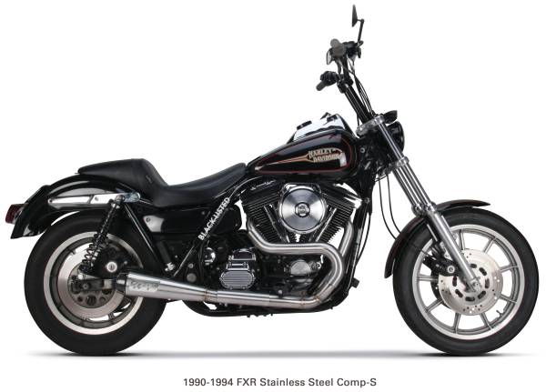 TBR - COMP S 2IN1 EXHAUST FXR BRUSHED W/CF END CAP - Image 1