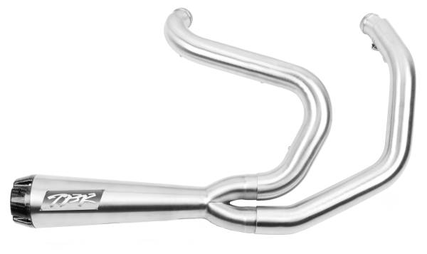 TBR - COMP S 2IN1 EXHAUST SPORTSTER BRUSHED W/CF END CAP - Image 1