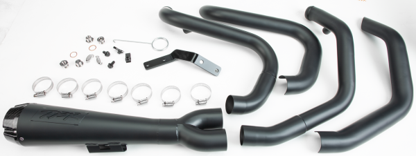 TBR - COMP S 2IN1 EXHAUST SPORTSTER BLACK W/CF END CAP - Image 1