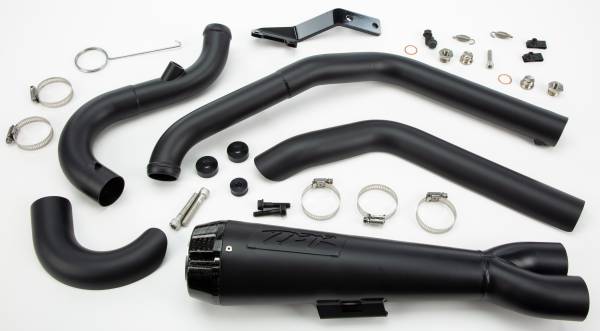 TBR - COMP S 2IN1 EXHAUST SOFTAIL BLACK W/CARBON END CAP - Image 1