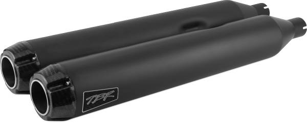 TBR - COMP S SLIP-ON TOURING M8 BLACK W/CARBON END CAP - Image 1