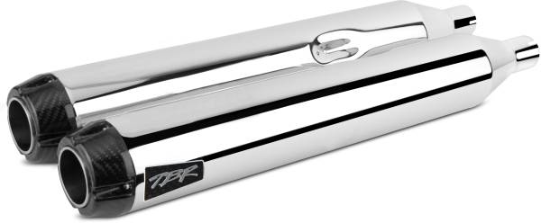 TBR - COMP S SLIP-ON TOURING TC CHROME W/CF END CAP - Image 1