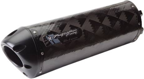 TBR - M-2 ZX-6R '09-12 CARBON LONG SILENCER SLIP BLACK - Image 1