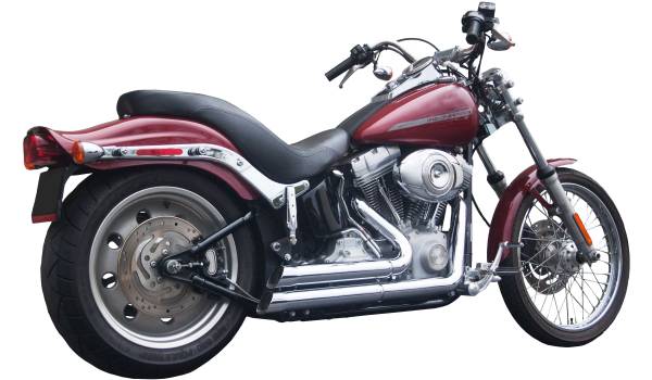 FIREBRAND-OLD - UPSTARTS 2-IN-2 EXHAUST CHROME SOFTAIL - Image 1