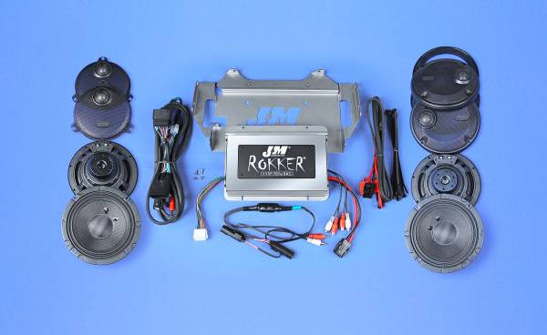 J&M - ROKKER XXR 700W 4-SP/AMP KIT 14-18 HAR ULTRA - Image 1