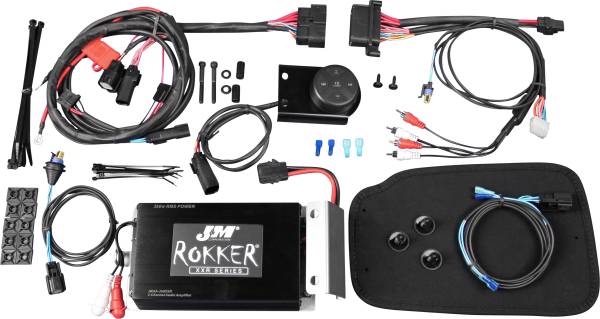 J&M - ROKKER XXR 400W 2-CH AMP KIT 98-20 FLHR - Image 1