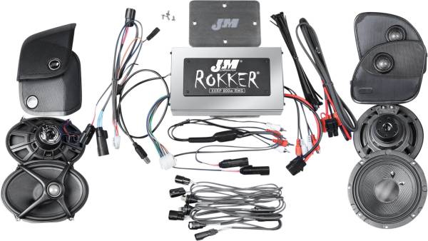 J&M - ROKKER XXR 800W 4-SP/AMP KIT 15-20 FLTR - Image 1