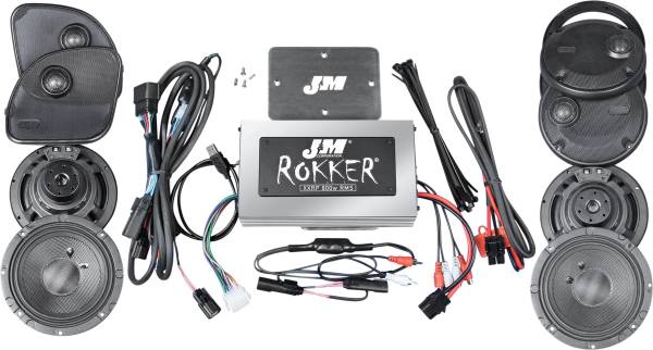 J&M - ROKKER XXR 800W 4-SP/AMP KIT 16-20 FLTR ULTRA - Image 1