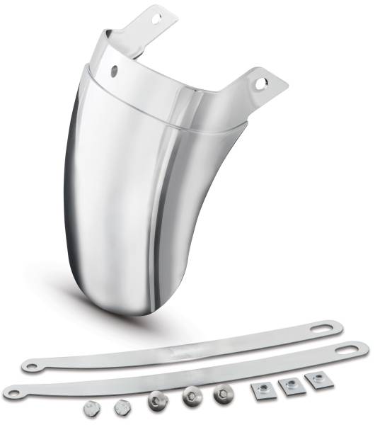 SHOW CHROME (NEW) - TAPERED FRONT FENDER EXTENSION CHROME - Image 1