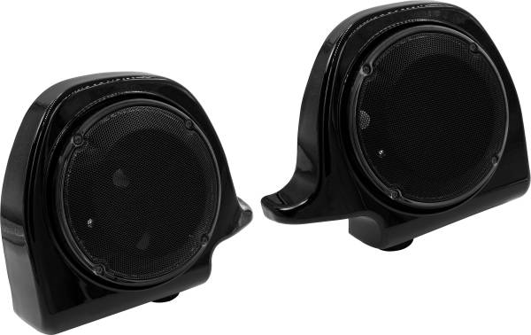 SADDLE TRAMP - LOWER FAIRING SPEAKER PODS FLH/FLT 94-13 BLACK 6.5 IN. - Image 1