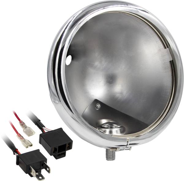 SADDLE TRAMP - HEADLIGHT BUCKET 5.75" CHROME - Image 1