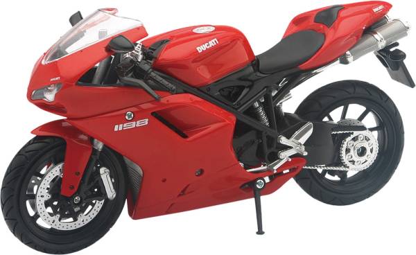 NEW-RAY - REPLICA 1:12 SUPER SPORT BIKE DUCATI 1198 RED - Image 1