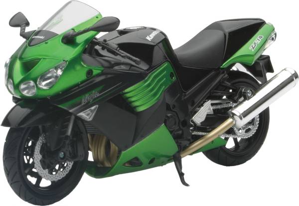 NEW-RAY - REPLICA 1:12 SUPER SPORT BIKE 11 KAWASAKI ZX14 GREEN - Image 1