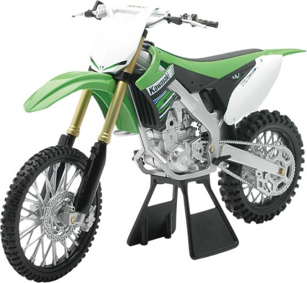 NEW-RAY - REPLICA 1:6 RACE BIKE 12 KAWASAKI KX450F GREEN - Image 1