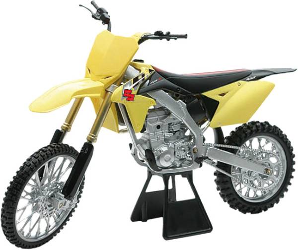 NEW-RAY - REPLICA 1:6 RACE BIKE 14 SUZUKI RMZ450 YELLOW - Image 1