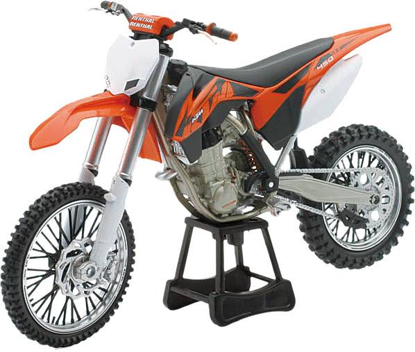 NEW-RAY - REPLICA 1:10 RACE BIKE 14 KTM 450SX-F ORANGE - Image 1