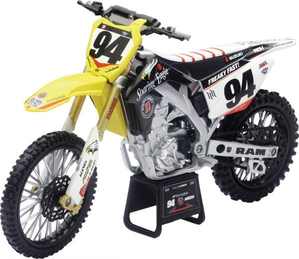 NEW-RAY - REPLICA 1:12 RACE BIKE 15 RMZ450 YELLOW(ROCZEN) - Image 1