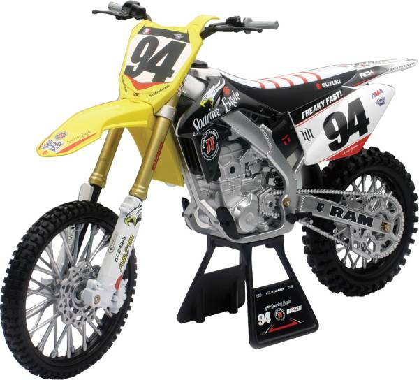 NEW-RAY - REPLICA 1:6 RACE BIKE 15 RMZ450 YELLOW(ROCZEN) - Image 1