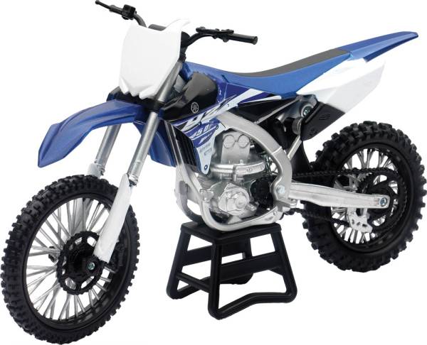 NEW-RAY - REPLICA 1:12 RACE BIKE 15 YAMAHA YZ450F BLUE - Image 1