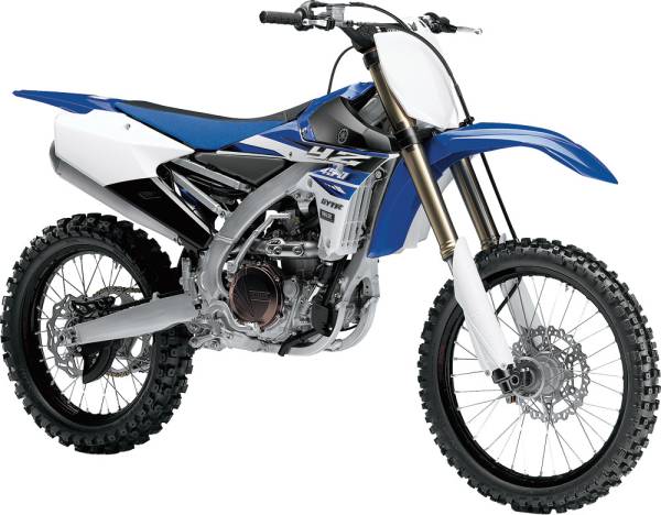 NEW-RAY - REPLICA 1:6 RACE BIKE 15 YAMAHA YZ450F BLUE - Image 1