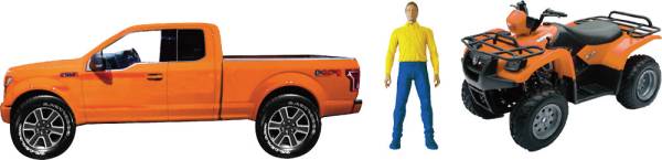 NEW-RAY - REPLICA 1:14 TRUCK/ATV FORD ORANGE/VINSON 500 ORANGE - Image 1