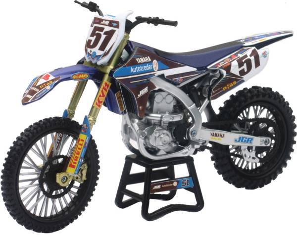 NEW-RAY - REPLICA 1:12 RACE BIKE 15 YAMAHA YZ450F BLUE(BARCIA) - Image 1