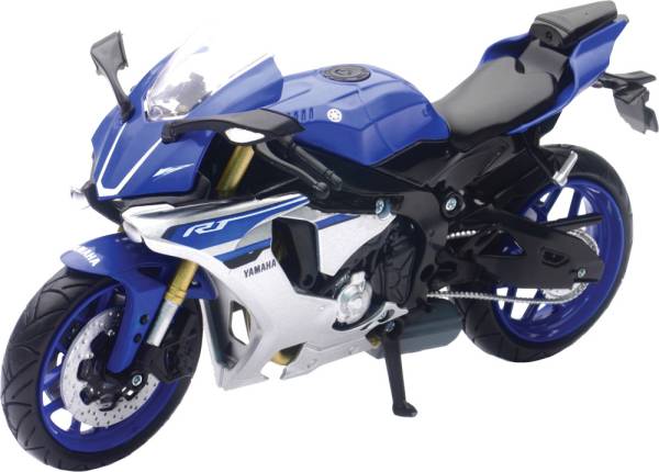 NEW-RAY - REPLICA 1:12 SUPER SPORT BIKE 16 YAMAHA YXF-R1 BLUE - Image 1