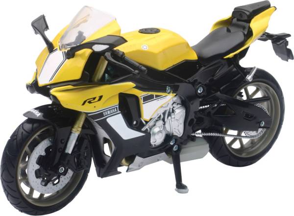 NEW-RAY - REPLICA 1:12 SUPER SPORT BIKE 16 YAMAHA YZF-R1 YELLOW - Image 1