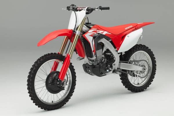 NEW-RAY - REPLICA 1:12 RACE BIKE 17 HONDA CRF450R RED - Image 1