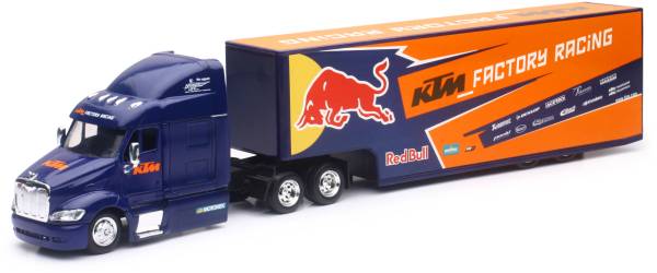 NEW-RAY - REPLICA 1:43 SEMI TRUCK 17 RED BULL KTM RACE TRUCK - Image 1