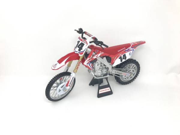 NEW-RAY - REPLICA 1:12 RACE BIKE 17 HONDA CRF450R RED(SEELY) - Image 1