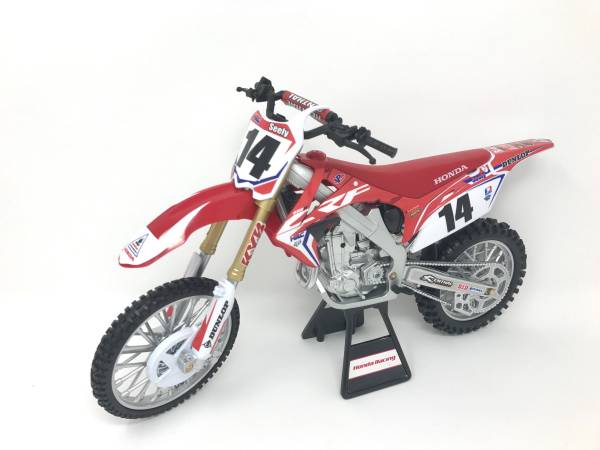 NEW-RAY - REPLICA 1:6 RACE BIKE 17 HONDA CRF450R RED(SEELY) - Image 1