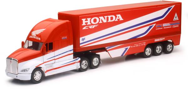 NEW-RAY - REPLICA 1:32 SEMI TRUCK 17 HONDA RACE TRUCK - Image 1