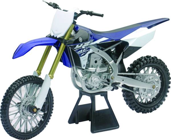 NEW-RAY - REPLICA 1:6 RACE BIKE 17 YAMAHA YZ450F BLUE - Image 1