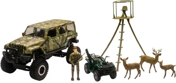 NEW-RAY - REPLICA 1:18 JEEP WRANGLER DEER HUNTING PLAY SET - Image 1