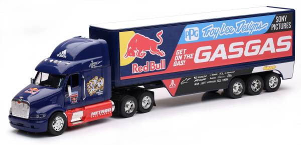 NEW-RAY - SCALE 1:32 TLD RED BULL GAS GAS RACING TRUCK - Image 1