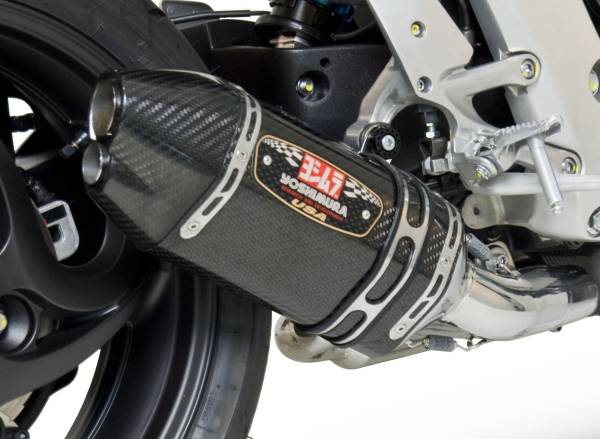 YOSHIMURA - EXHAUST RACE R-77D 3QTR SLIP-ON SS-CF-CF - Image 1