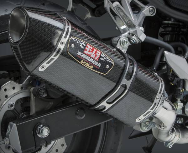 YOSHIMURA - EXHAUST SIGNATURE R-77 SLIP-ON SS-CF-CF - Image 1