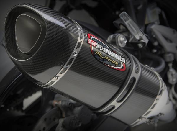 YOSHIMURA - EXHAUST SIGNATURE ALPHA SLIP-ON SS-CF-CF - Image 1