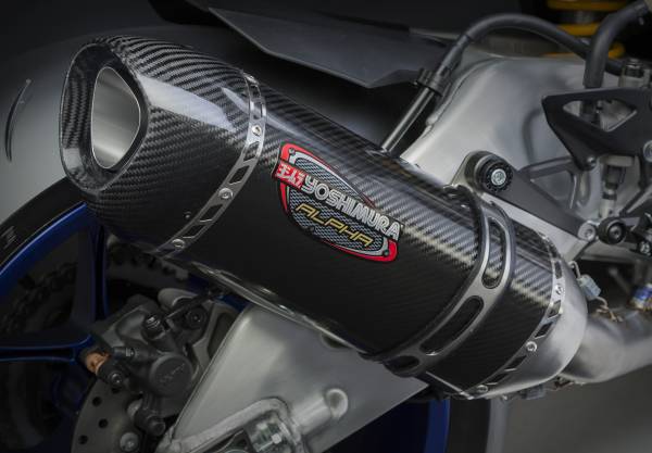 YOSHIMURA - EXHAUST RACE ALPHA-T 3QTR SLIP-ON SS-CF-CF - Image 1