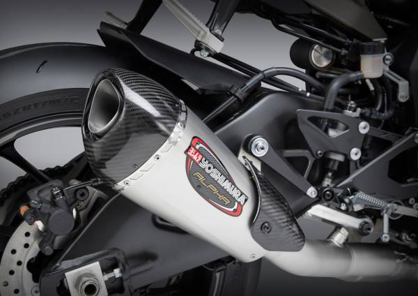 YOSHIMURA - EXHAUST RACE ALPHA-T SLIP-ON SS-SS-CF WORKS - Image 1